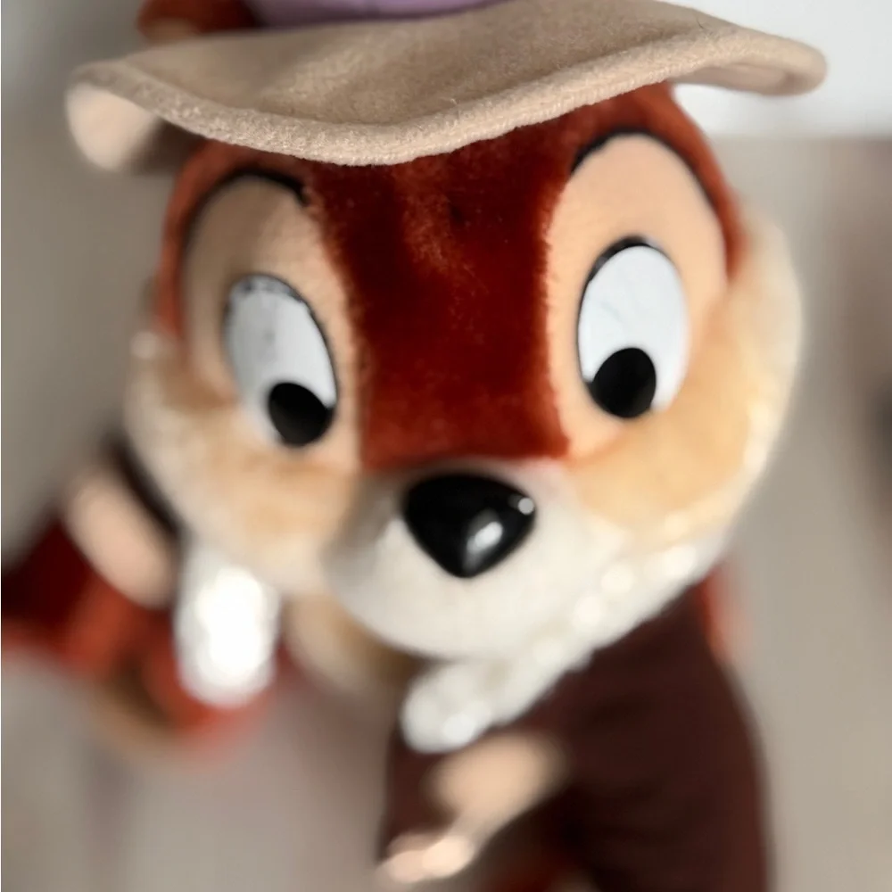 Vintage 90s Disney Parks Rescue Ranger Chip Plush – 12” Stuffed Animal